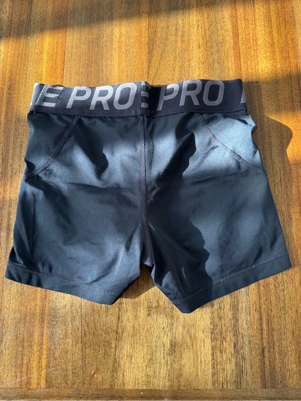 Nike Black Women's Mid-Rise Pro Shorts